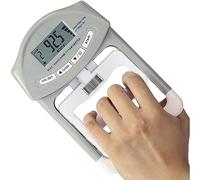 SUAVER Digital Hand Dynamometer 90kg/198 Lbs Capacity Range Hand Grip Strengthener,Grip Strength Measurement Meter Auto Capturing Electronic Hand Grip Power(Grey)