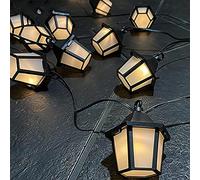 SUAVER Solar String Lights Outdoor Garden Lights,SUAVAER Waterproof Vintage Lantern Light Solalr Lantern String Lights,8 Modes Fairy Lights Solar Garden Light Bulbs for Patio,Wedding,Xmas (10LED)