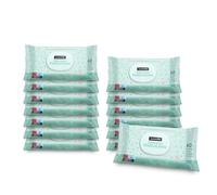 Suavinex, 12 x Pack 72 Moisturising Baby Wipes Suitable for Atopic Skin 96% Natural Ingredients 100% Biodegradable Wet Wipes 864 Wipes