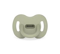 Suavinex, All Silicone Dummy for Babies 6/18 Months, Dummy with Symmetrical Nipple SX Pro, Reversible, Super Soft and Soft, Ideal for Sleeping. Colour Essence, Green