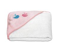 SUAVINEX Babyhug Hooded Towel 100% Cotton Bath Cape Pink