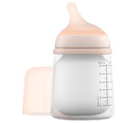 Suavinex, Zero Zero Anti-Colic Bottle with Special Breastfeeding Nipple (A), for Babies + 0 Months, Newborn Bottle, Ideal for Mixed Breastfeeding, Breast Imitating Teat 180 ml