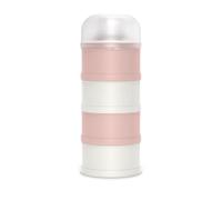 Suavinex, Milk Powder Dispenser with 4 Compartments, Airtight, Pourer and Screw Cap, Dishwasher Safe, Bonhomia Pink