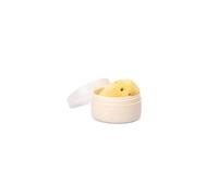 Suavinex, Newborn Baby Sponge, 100% Natural Sponge for Baby, Suitable for Sensitive Skin, Marine Sponge, Very Soft and Absorbent Bath Sponge, with Basket Case for Storing, Yellow
