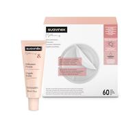 Suavinex, Pack of 60 Fine Breastfeeding Discs, Super Absorbent and Breathable + Cream Nipples, Ultra Pure Lanolin, Hydrates, Prevents Dryness and Cracks, Suitable for Sensitive Skin, 100% Natural