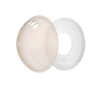 Suavinex, Set of 2 Breast Milk Cups (Collects Milk Loss) + 2 Protective Cases (Protect Nipples) Silicone Nursing Bowls Protect Irritated Nipples