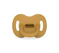 Suavinex, Silicone Dummy for Babies 0-6 Months, Dummy with Physiological Teat Sx Pro, Symmetrical, Super Soft and Flexible, Sleep Dummy, Colour Essence, Mustard
