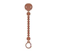 Suavinex, Silicone Pacifier Clip with One Piece Silicone Pacifier Clip for Babies + 0 Months, Colour Essence, Sunset Orange