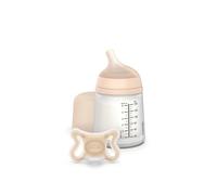 Suavinex Zero.zero Newborn Starter Set Physiological Pacifier Sx Pro 0-2m Silicone + Anticollic Bottle 180ml