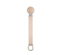 Suavinex, Tisu Pacifier Chain with Clip and Silicone Plate for Dummy with Ring for Hanging on Clothes or Accessories, Babies from 0 Months (Brown)
