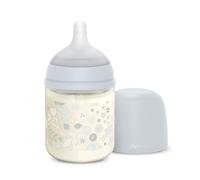 Suavinex, Wonderland SXPro S Glass Teat Bottle - Wonderland Blue - 120 ml