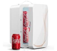 SUAVO - Mini Fridge Bedroom Skin Care Small Refrigerator Compact 6L/8 Cans Compact Fridge 110V AC/12V DC Portable Cooler and Heater for Care
