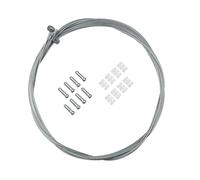 suaywo 1 Set 2M Bicycle Brake Cable Mountain Bike Brake Cable Universal Bike Inner Brake Cable Housing Kit Brake Cables for Bicycles with Bike Gear Shift Cable for Mountain and Road Bike Gear Kit