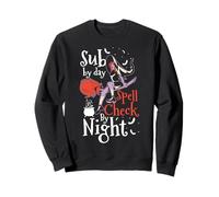 Sub By Day Spell Check By Night Teacher Halloween Sweatshirt