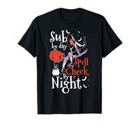 Sub by Day Spell Check by Night Teacher Halloween T-Shirt