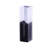 Sub-Micro Quartz Cuvette with Black Walls and Lid - 300ul Volume, 10mm Path Length, UV-Visible Spectrophotometer Compatible