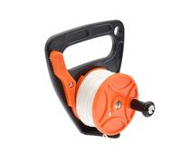 Sub-Navy Diving Reel with Thumb Plug - , Robust and Compact Ratchet Diving Reel | High Visibility Finger Spool, 150 Foot Retractable Cord, Great for Kayaking