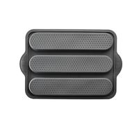 Sub Roll Bread Pan - Oval 3 Silicone Moulds, Non-Stick Sandwich Baking Block, Heat-Resistant Bakeware, 34.5 x 24 cm French Loaf Mould for Cakes, Bread, Cakes, Oven, Kitchen, Dishwasher, S