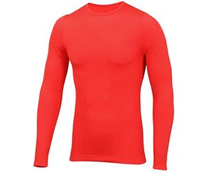 SUB ZERO Factor 1 Plus Thermal Seamless Base Layer Long Sleeve Round Neck Top (Red, Small)