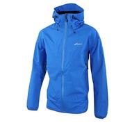 SUB ZERO Lightweight Thin 2.5 Layer Waterproof Breathable Walking Hiking Rain Coat Jacket (Blue Zips, XLarge)