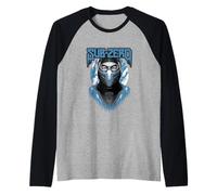 Sub-Zero Mortal Combat Merch ICY Look Raglan Baseball Tee