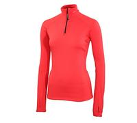 SUB ZERO Womens Factor 2 Insulating Winter Mid Layer Thermal Underwear Zip Neck Turtle Long Sleeve Top (Red, XLarge)
