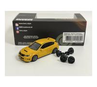 Subaru Impreza 2009 WRX STI Yellow RHD 1:64 Scale BM Creations 64B0220