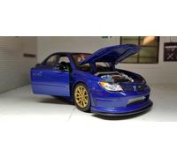 Subaru Impreza WRX STi Hawkeye Black 2010 GD Welly Diecast 1:24 Scale Model Car