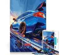 Subaru WRX Poster 1000 Pieces Jigsaws Adults Puzzles Gifts Brain Workout Toy Relaxed Mind Art Assembly Memorable Gift 38x52cm