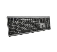 Subblim Pure Extended Full Wireless Bluetooth Keyboard Compatible with Android, iOS, Mac OS and Windows Devices, Black