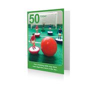 Subbuteo Age 50 Birthday Card