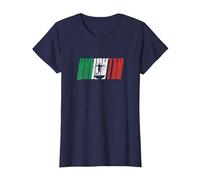 Subbuteo Italy Flag Kick T-Shirt, Women, Navy Blue, Medium
