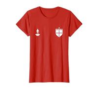 Subbuteo Kit with White Logo T-Shirt, Women, Red, X-Large