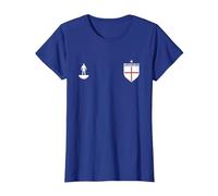 Subbuteo Kit with White Logo T-Shirt, Women, Royal Blue, XX-Large