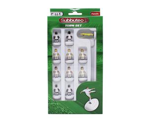 Subbuteo Team Set Blue Black Red White Stripe Kit England Players Table Football