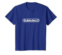 Subbuteo White Logo T-Shirt, Youth, Royal Blue, 3T