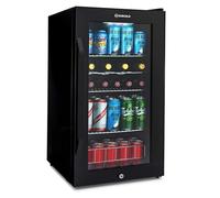 Subcold Ace90 LED Touch Control Beer Fridge With Glass Door | Premium Drinks & Wine Fridge | Black Alu Handle, Auto Defrost, Lockable | 91 Cans | Ideal for Home Bar Undercounter