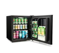 Subcold Cave50 LED Solid Door Drinks Fridge for Wine & Beer | Mini Chiller with Can Dispenser | 44 Cans (Black)