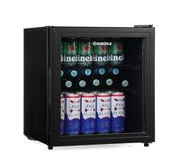 Subcold Cave50 Mini Fridge 50L with Glass Door - Quiet Drinks Fridge with LED Light | Compact Cooler for Bedrooms, Gaming Rooms, Man Caves, Offices & Home Bars - Energy Efficient