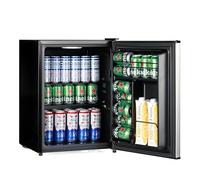 Subcold Cave60 Stainless Steel Solid Door Drinks Fridge for Wine & Beer | Mini Chiller with Can Dispenser | 54 Cans