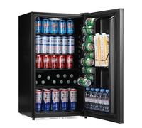 Subcold Cave90 LED Undercounter Solid Door Drinks Fridge | Versatile Wine and Beer Freestanding Refrigerator with Reversible Door and Can Dispenser for Home, Office or Man cave | 89 Cans