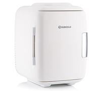 Subcold Classic4 Mini Fridge - Cooler & Warmer | 4 Litre/6 Cans | AC+USB | Portable Small Fridge for Skincare, Bedroom, Dorm, Car, Travel (White New)