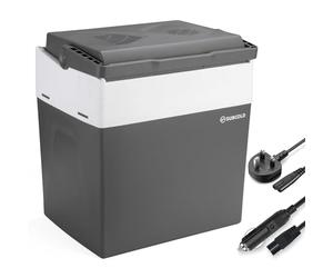 Subcold Euro30 Electric Cool Box 28L - 12V Car Plug & 240V Mains | Large Insulated Plug in Cooler Box for Picnic, Camping, Travel | Quiet and Portable | Holds 45 Cans