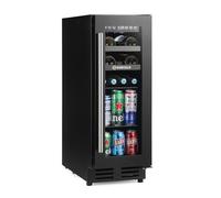 Subcold Integra30 Built-In 2in1 Beer & Wine Fridge - Integrated Undercounter Beverage & Wine Cooler, 3-18°C Compressor Cooling, LED Light, Quiet Operation, Frost-Free Ventilation - Black