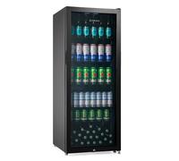 Subcold MAXI250LED Tall Drinks Fridge with Glass Door | 237L Upright Can Cooler | Lockable Beer Fridge Ideal for Home Bars, Kitchens, and Entertaining Spaces (Black)