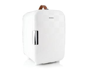Subcold Pro15 Luxury Mini Fridge Cooler | Compact 15L Portable Small Fridge 12v & 240v | Efficient Quiet Cooling System | Ideal for Bedroom, Office, Beauty & Car (Chequer White)