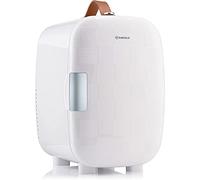 Subcold PRO6 Mini Fridge 6L / 8 Can - Quiet & Energy-Efficient, USB & AC Powered Small Fridges for Bedrooms, Car, Office | Portable Mini Fridge For Skincare, Beauty, Drinks & Snacks (Chequer White)