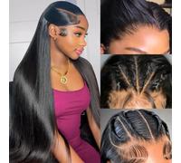 Subella HD Lace Front Wigs Human Hair Pre Plucked Straight 220% Density 13x5 HD Lace Frontal Wig With Baby Hair 12A Transparent Human Lace Wigs For Black Women (30inch)