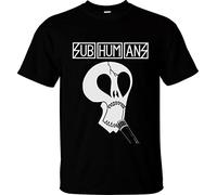 Subhumans Skull Men T Shirt Culture Shock Citizen Fish Anarcho Punk Rock Black
