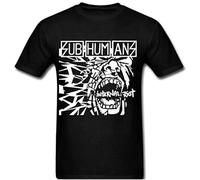 Subhumans T Shirt Band Hardcore Anarcho Punk Rock Internal Riot Black S